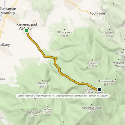 Kamenec pod Vtáčnikom – Vtáčnik