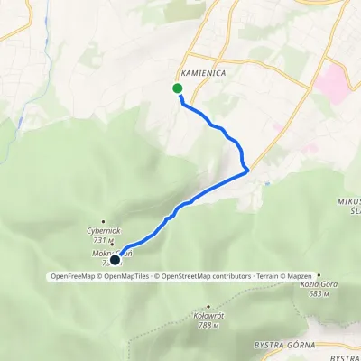 Kamienica (loop) – Olszówka Górna – Dylówki Pass