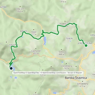 Kaplica Jergištôlňa – Jezioro Hodrušské