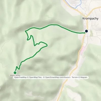 Krompachy, central orientation – Biela skala