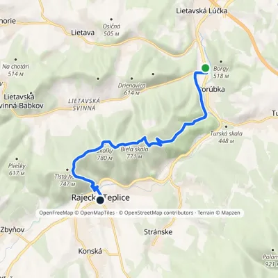 Lietavská Lúčka – Skalky, spring – Rajecké Teplice