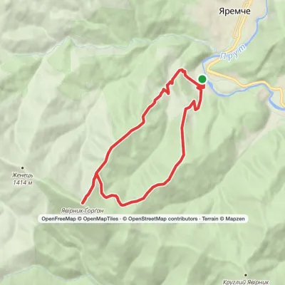 Jaremcze – grzbiet Jawirnyk – Jaremcze