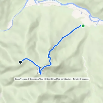 Route to Mount Shchavna