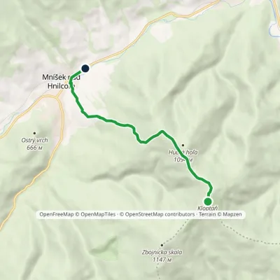 Mníšek nad Hnilcom, stacja – Kloptaň