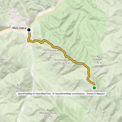 To Mount Horhan Ilemskyi
