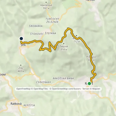 Nový Sirk – Železník – Pri Javora – Rákoš