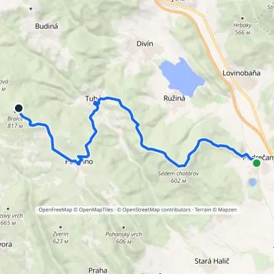 Podrečany – Tuhár – Políchno – Bralce