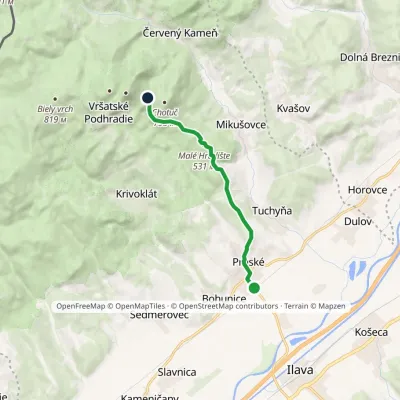 Pruské – Sedlo Chotuč
