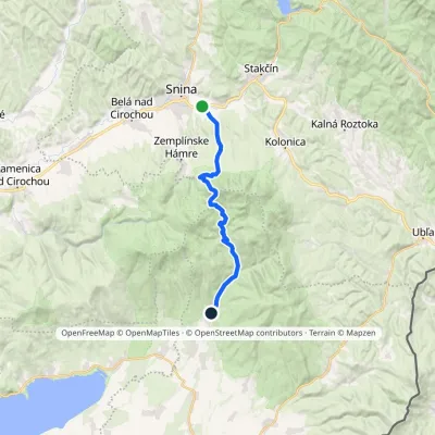 Remetské Hámre – Snina, stacja