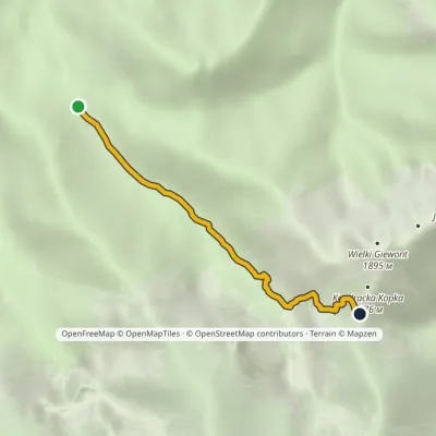 Rówienki – Kondracka Pass