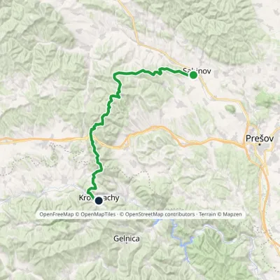 Sabinov – Branisko Pass – Krompachy