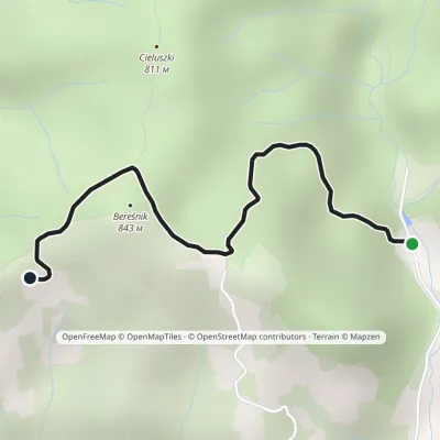 Szczawnica Sewerynówka – Bacówka PTTK pod Bereśnikiem
