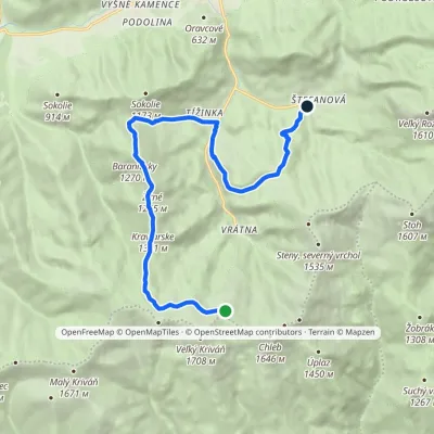 Štefanová – Chleb Cable Car, upper station