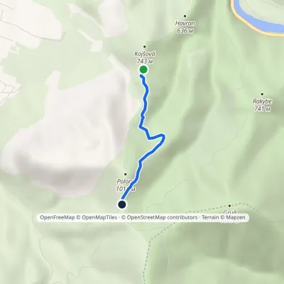 Sedlo pod Kojšovou – Sedlo Javorina