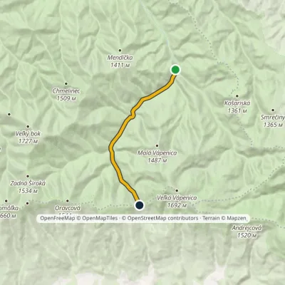 Sedlo Priehyba – Ipoltica Valley, end