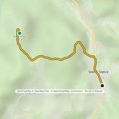 Sklené Teplice – Pustý hrad