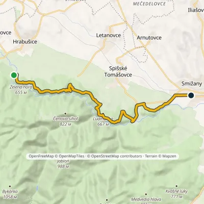 Smižany, zastávka – Hrdlo Hornádu
