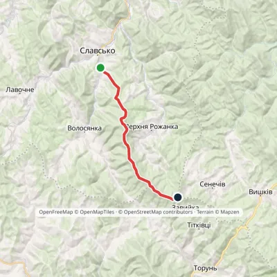 Slavske – Mount Chorna Ripa – Obnoha tract