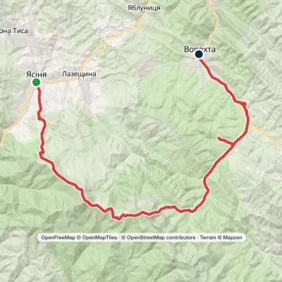 Yasinia, via Mount Petros and Mount Hoverla to Vorokhta