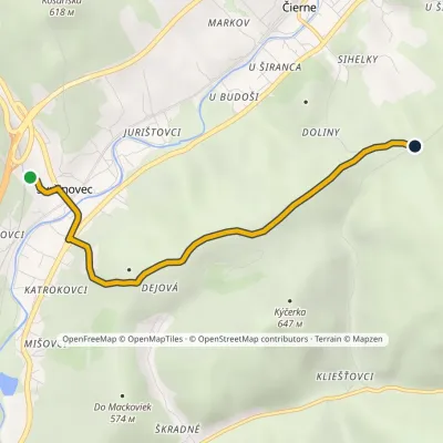 Svrčinovec, zastávka – Za Črchľou