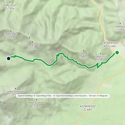 Tatranská Kotlina, Čárda – Veľké Biele Tarn