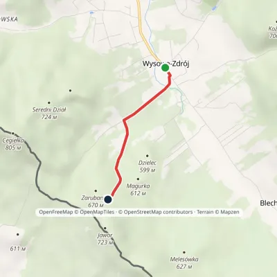 Wysowa-Zdrój – Święta Góra Jawor