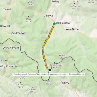 Jaśliska – Beskid Pass over Czeremcha