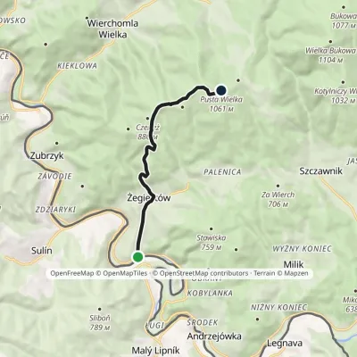Żegiestów – Pusta Wielka