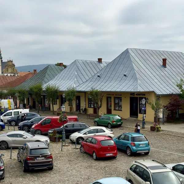 Stary Sącz: rynek i klasztor klarysek