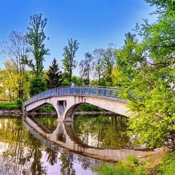Міст на острів Кохання, Івано-Франківськ