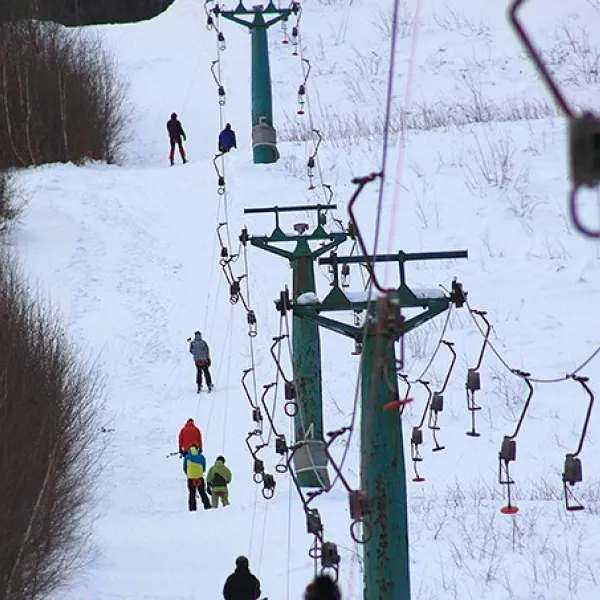 Ski Lifts and Trails of the "Synyak" Resort
