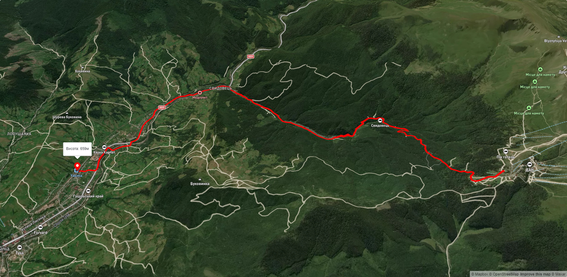 Драгобрат – смт. Ясіня