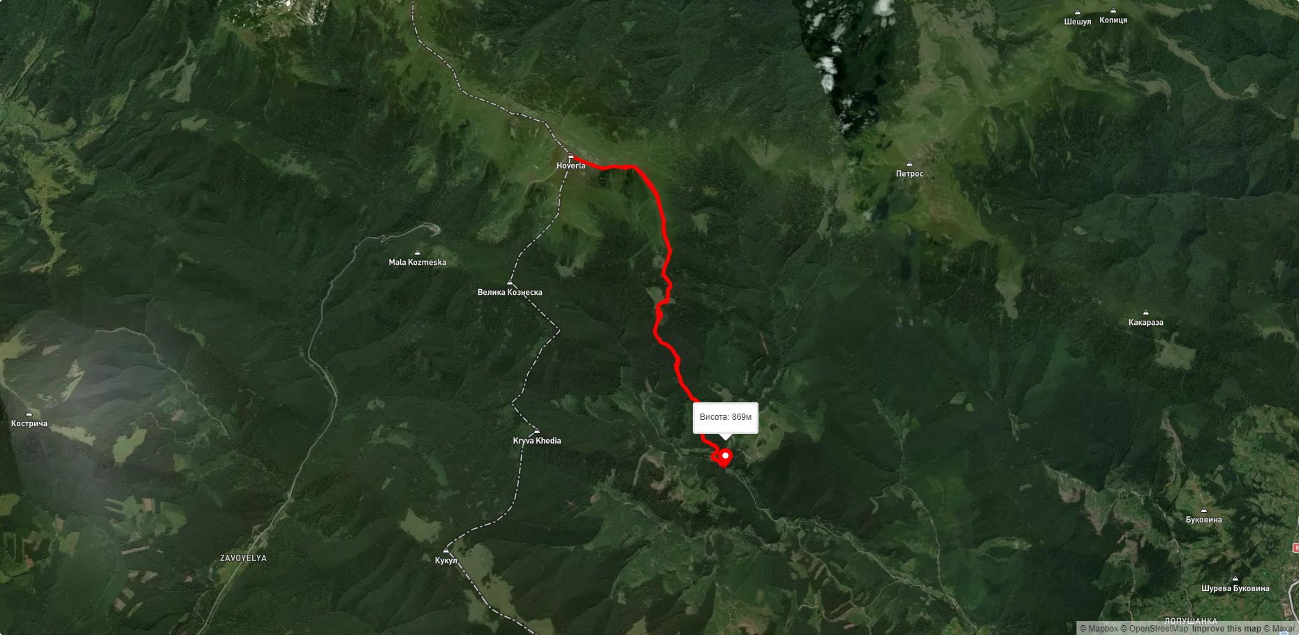 Козьмещик - г. Говерла - Козьмещик