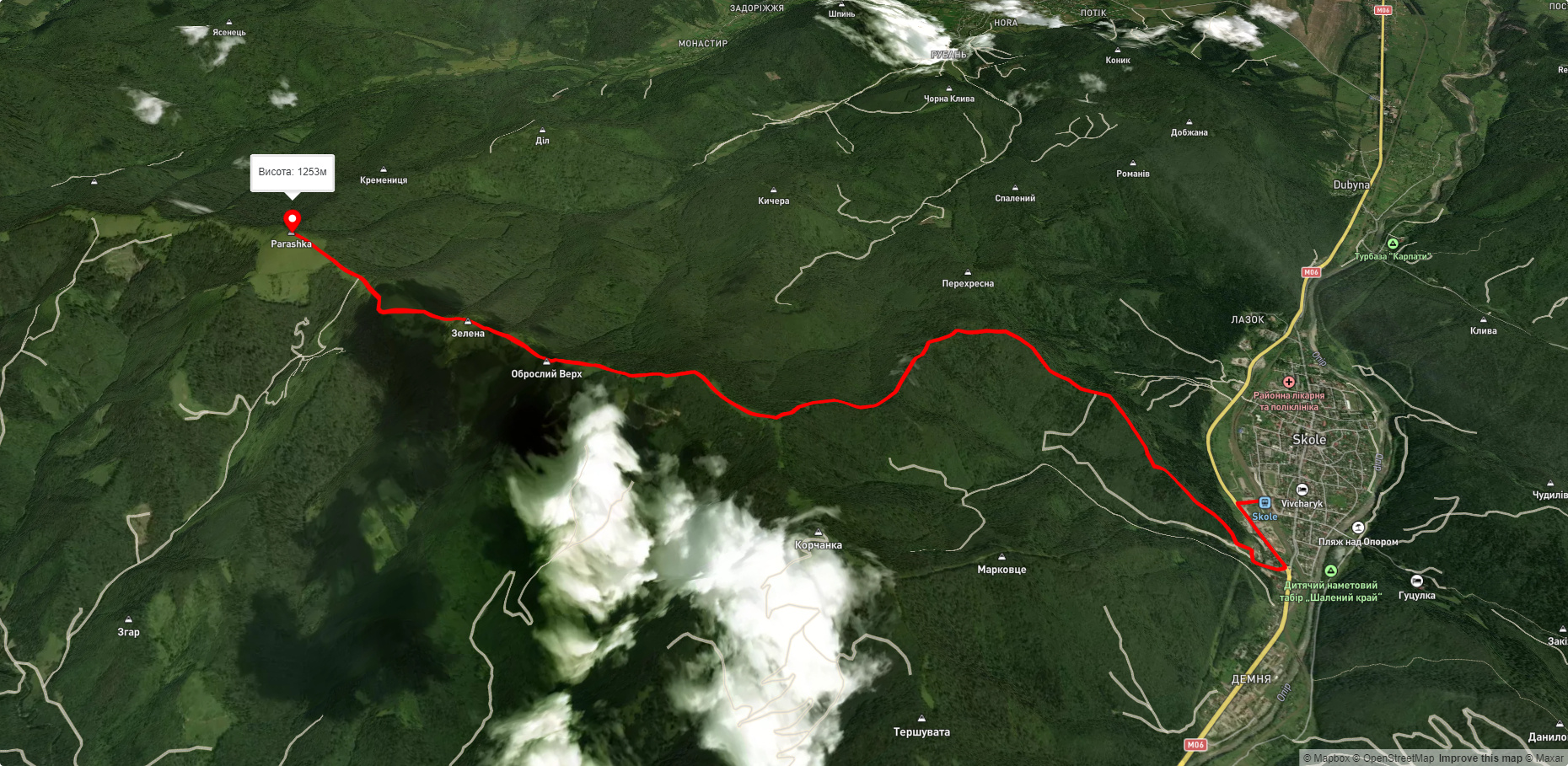 м. Сколе – г. Парашка