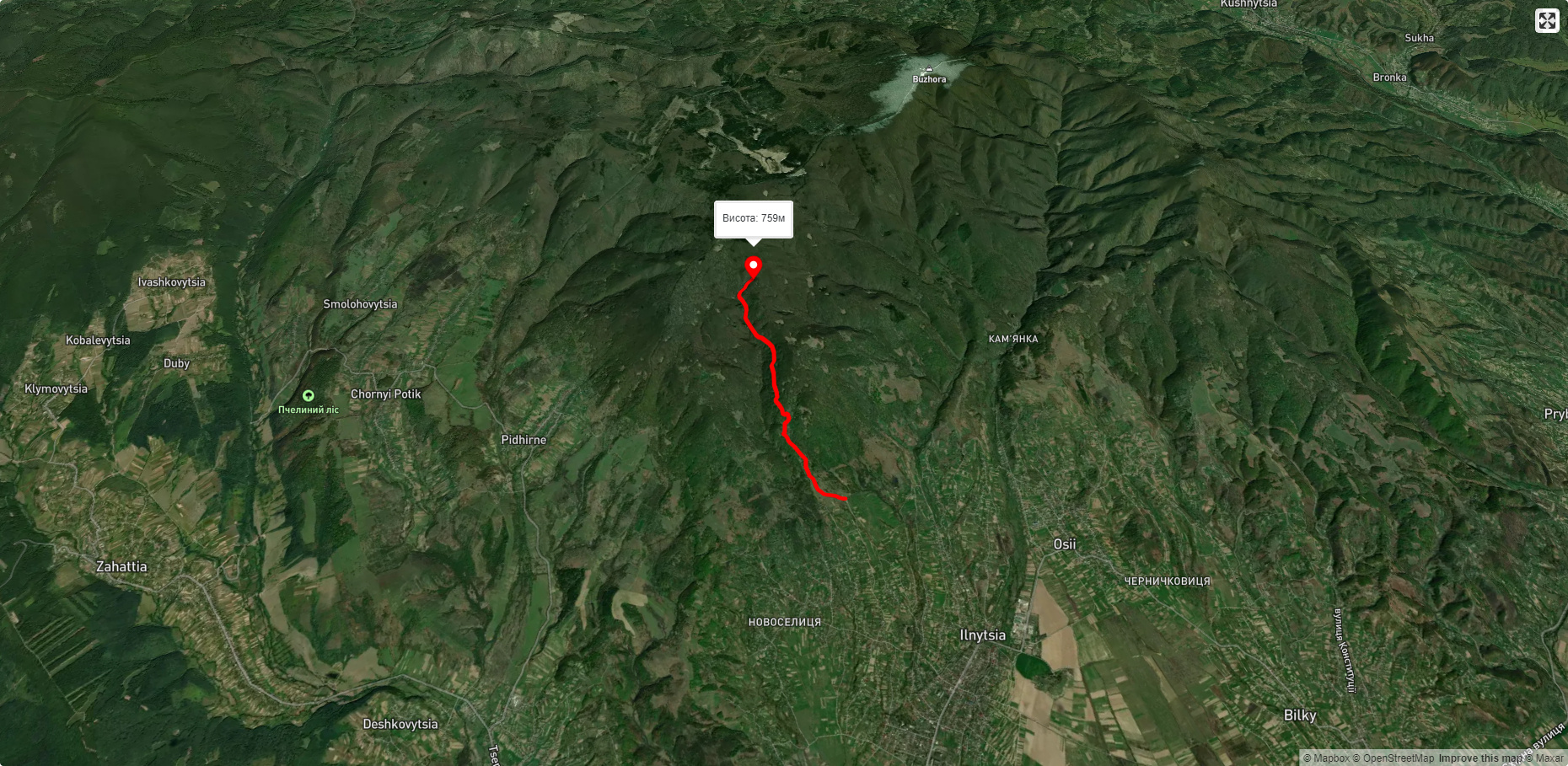 Новоселиця – Смерековий камінь