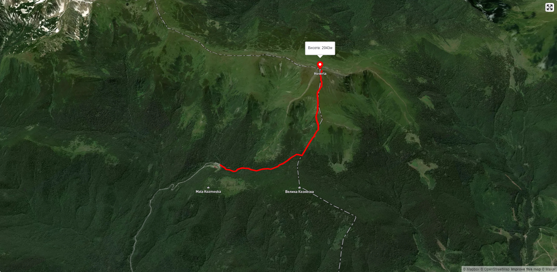 НСБ Заросляк - г. Говерла