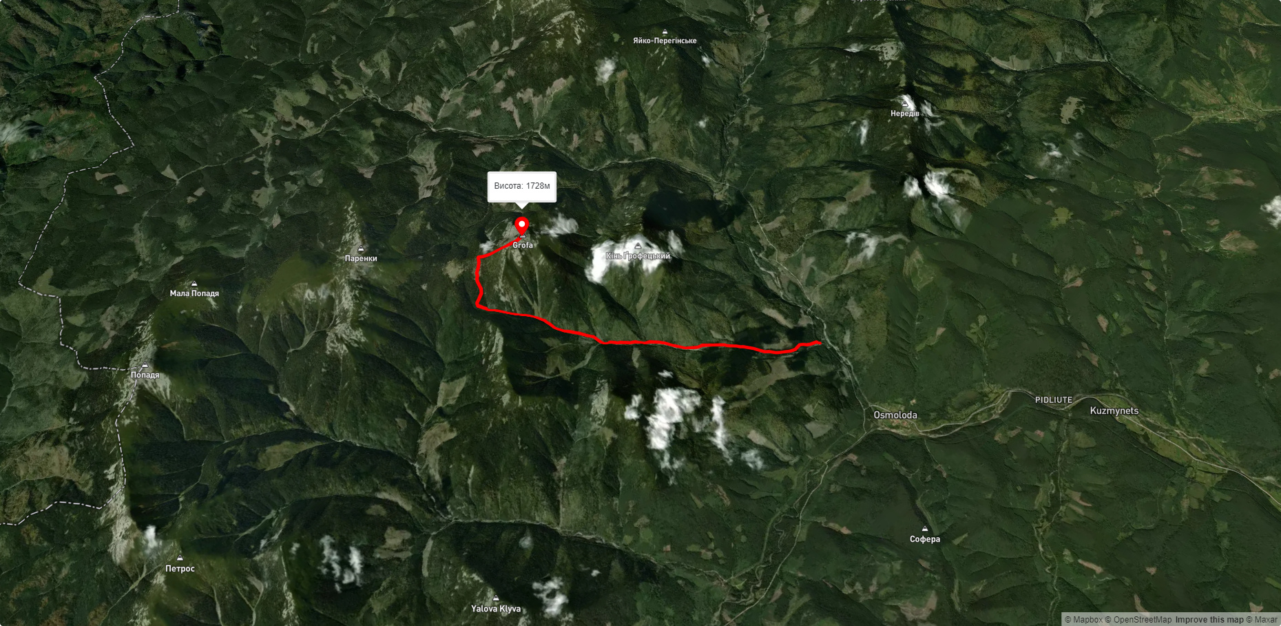 Осмолода - Котелець ― Плісце ― Ґрофа