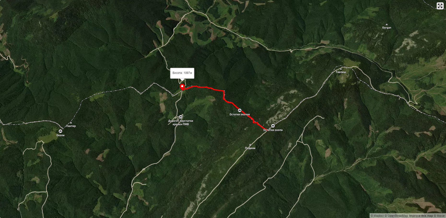 пер. Легіонів - хр. Тавпиширка