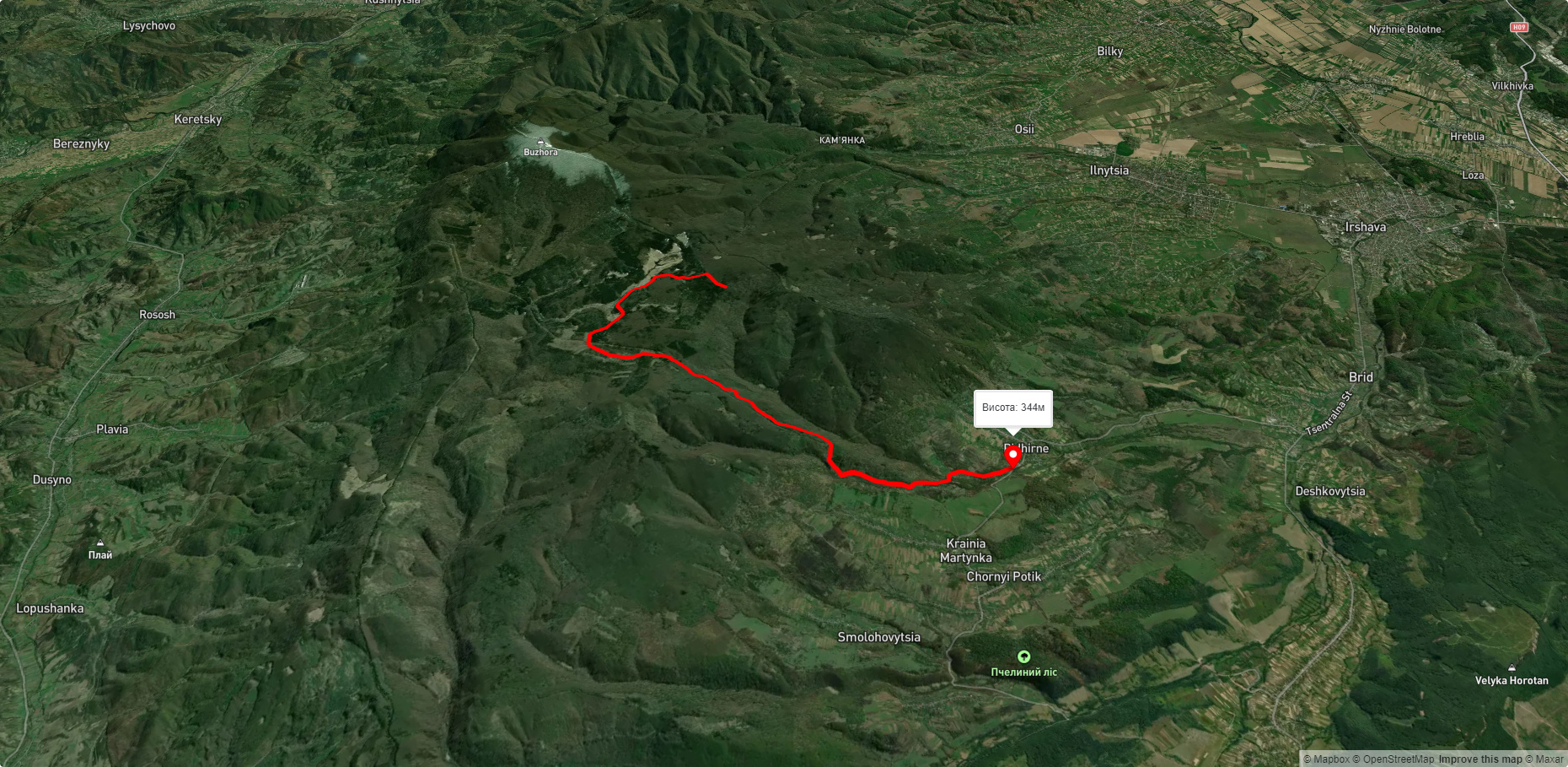 Підгірне – Чорне багно - Купінкувате