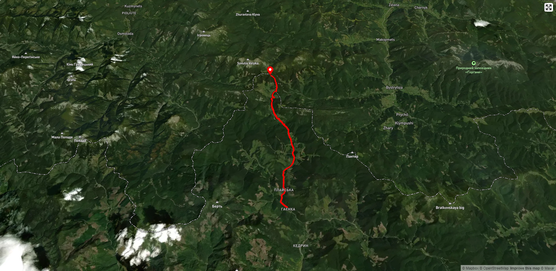 пол.Рущина - Усть-Чорна