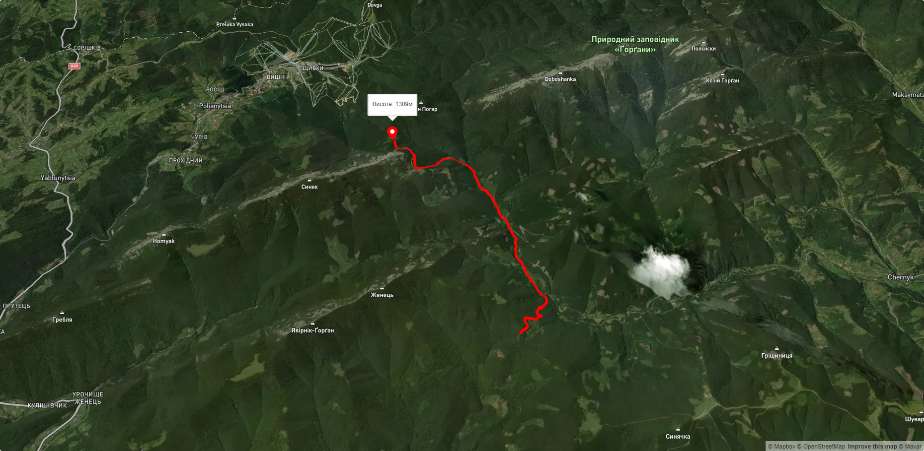 Полонина Блажів - перевал Переслоп