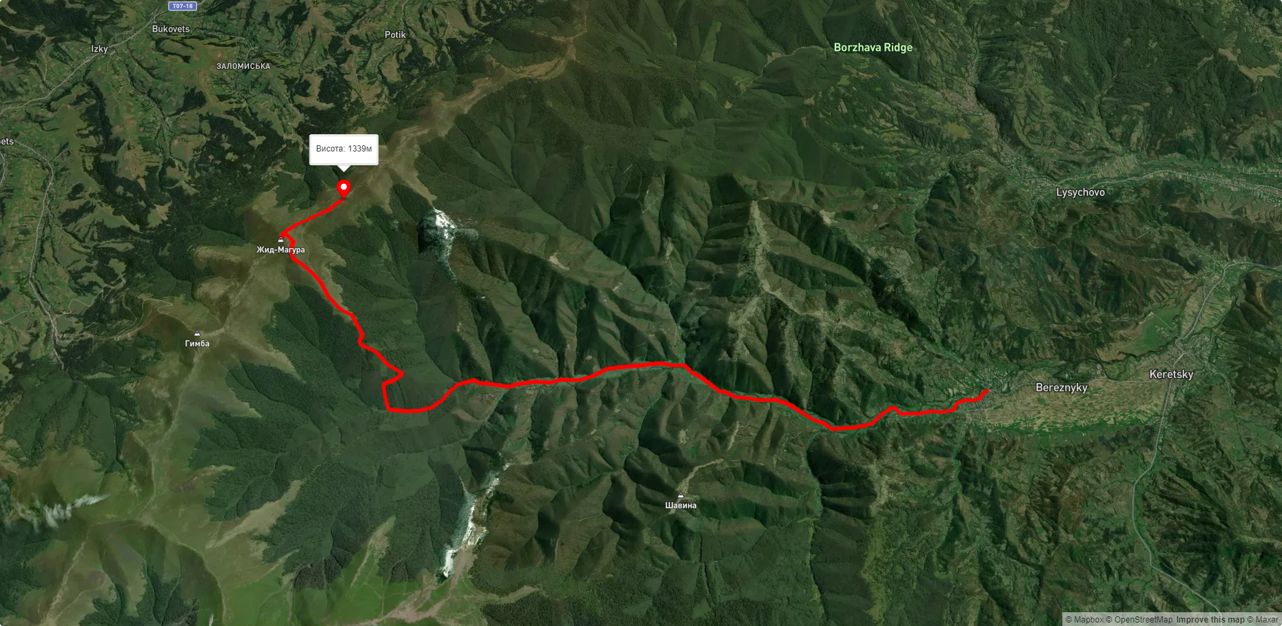 с. Березники – г. Жид-Магура