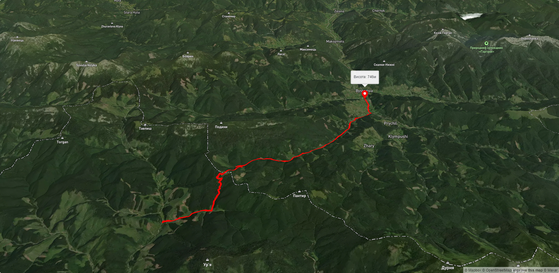 с. Бистриця - пер. Легіонів