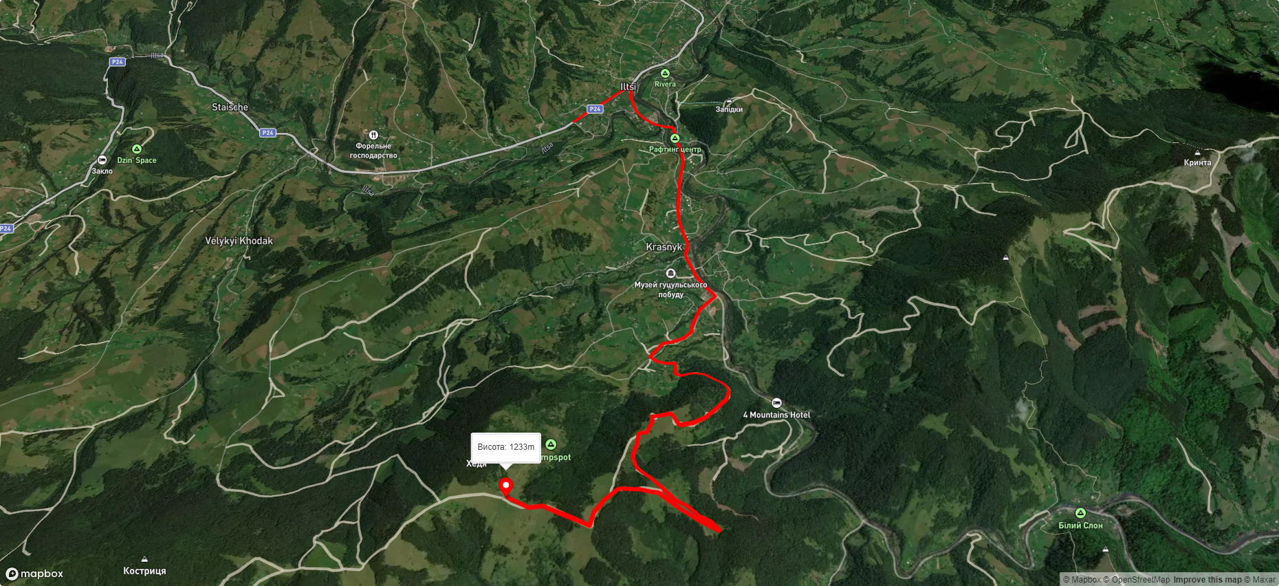 с. Ільці – пол. Веснарка