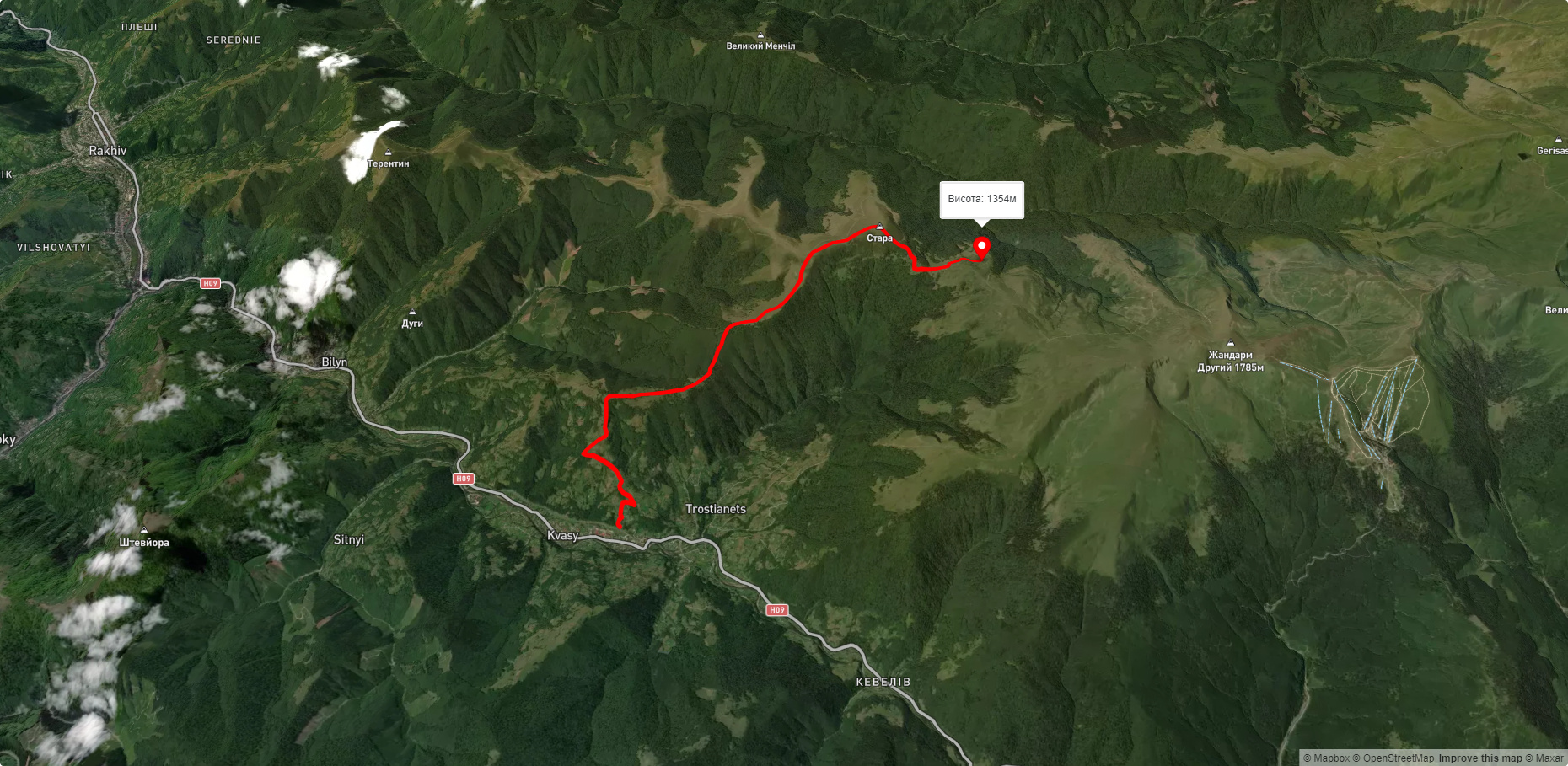 с. Кваси – г. Пересліп