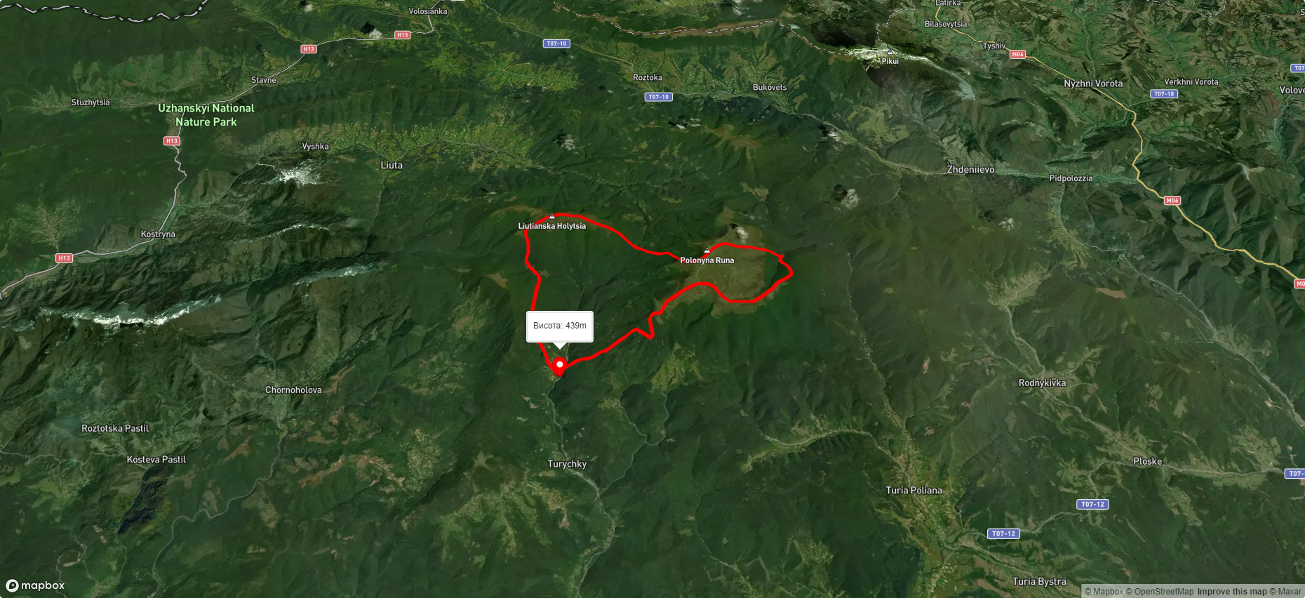 с. Лумшори - вдсп. Воєводин - с. Лумшори