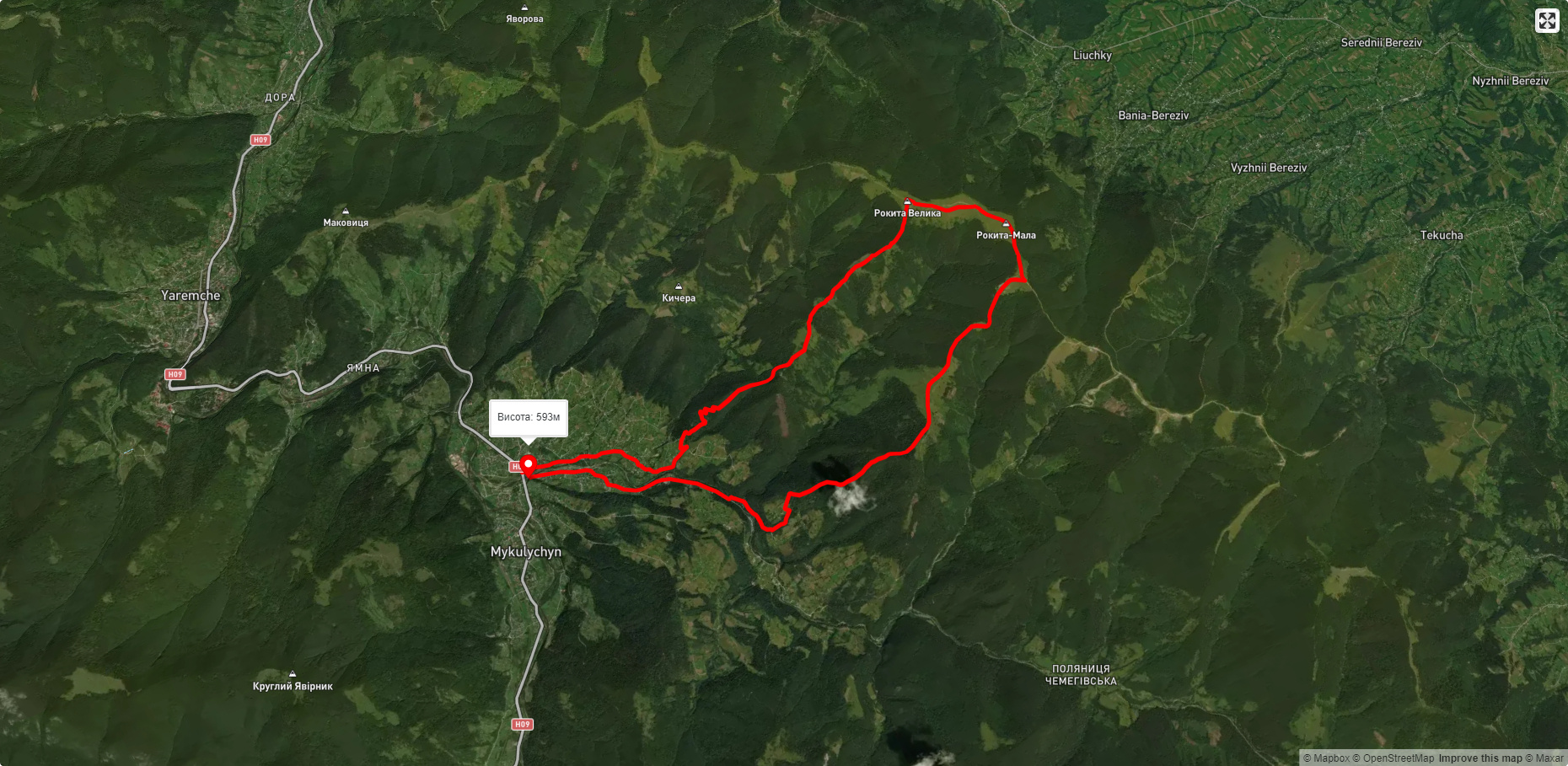 с. Микуличин - г. Рокита