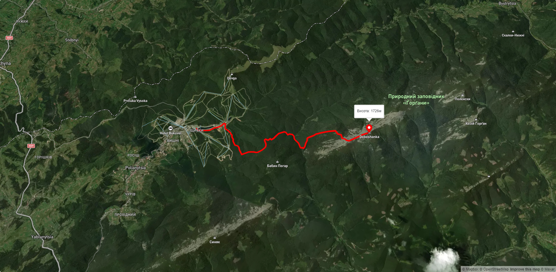 с. Поляниця – г. Довбушанка