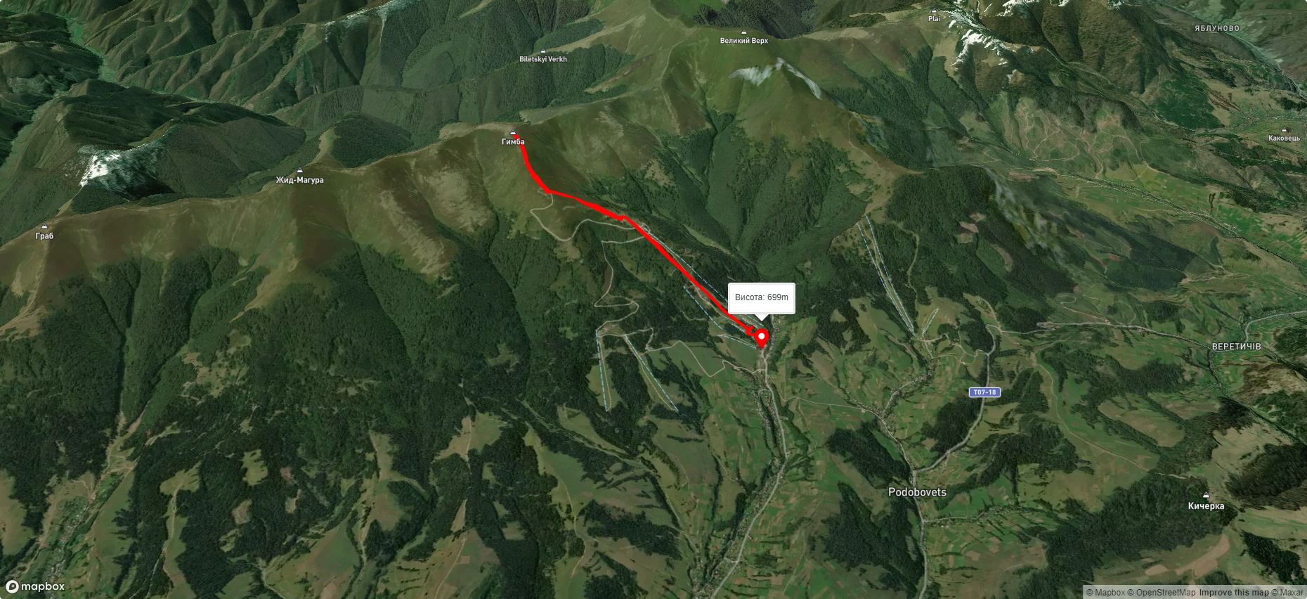 с. Пилипець – г. Гемба – с. Пилипець