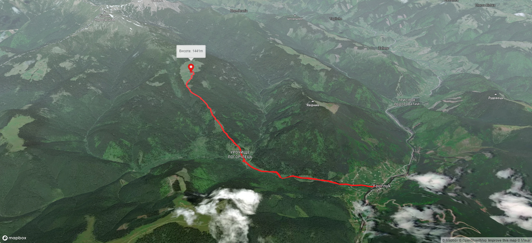 с. Шибене – пол. Веснарка